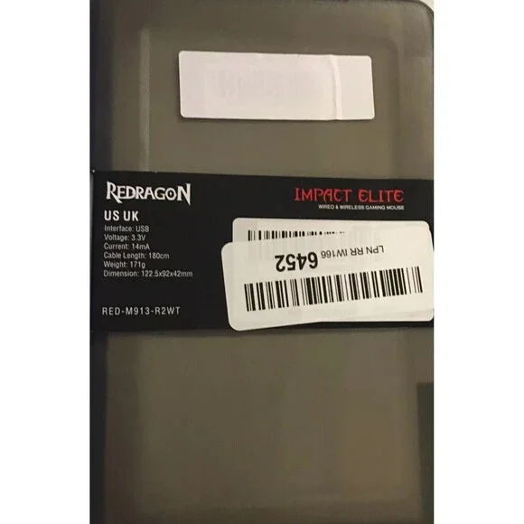 Redragon M913 Impact Elite Wireless Gaming Mouse, 16000 DPI Wired/Wireless - Picture 5 of 6